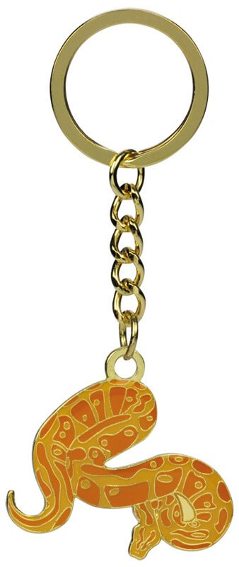 Schlüsselanhänger Python, orange