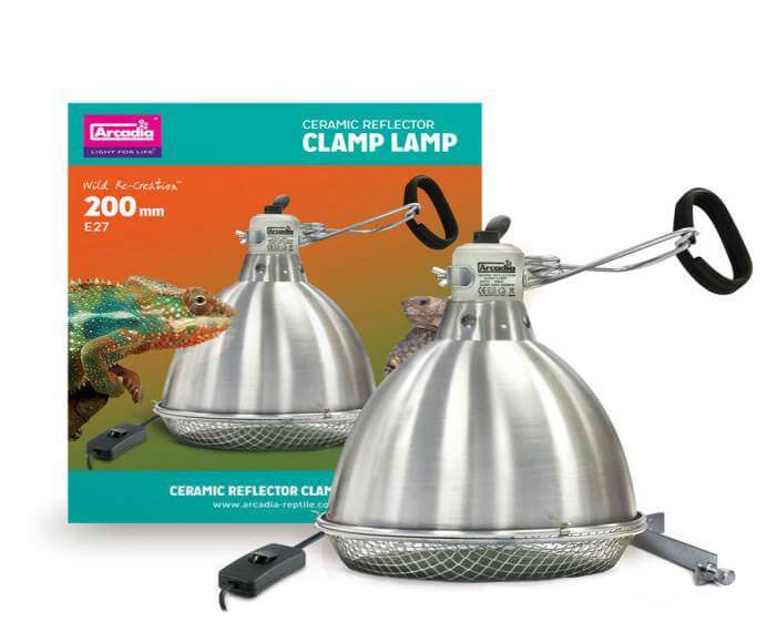 Klemmlampe mit Keramikfassung