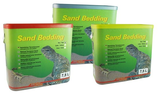 Sand Bedding Rot mit Lehm